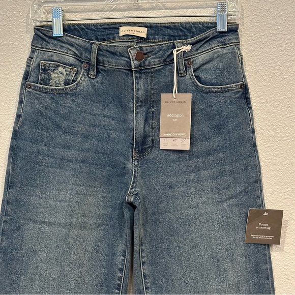 Addington Ankle Crop Mid Rise Denim Jean Eco-Mindful Sustainable Brand - Picture 6 of 16